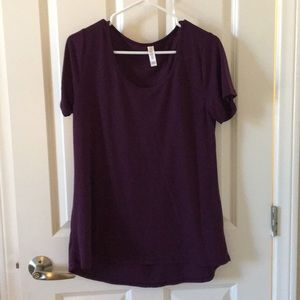 Lularoe eggplant purple classic tee